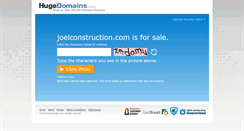 Desktop Screenshot of joelconstruction.com